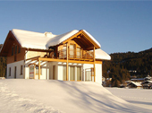 Casa austriaca in inverno